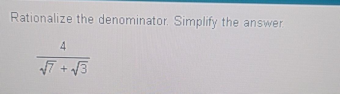 Solved Rationalize The Denominator Simplify The Chegg