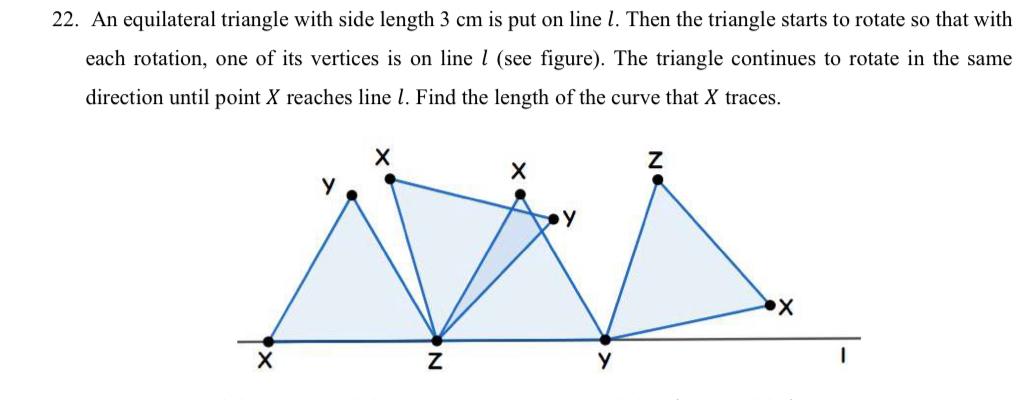 Solved An Equilateral Triangle With Side Length Cm Is Put Chegg