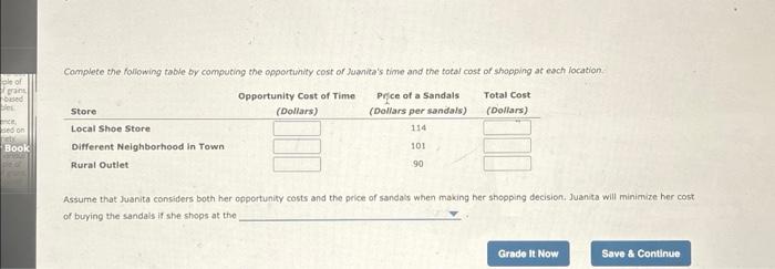 Solved 1 Determining Opportunity Cost Suppose That Juanita Chegg