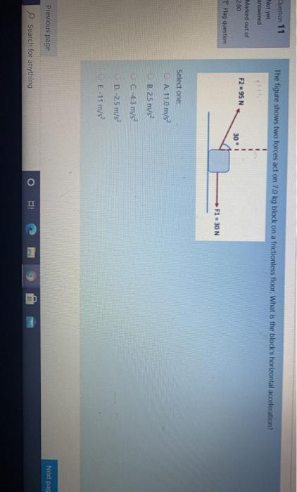 Solved Question The Figure Shows Two Forces Act On Kg Chegg