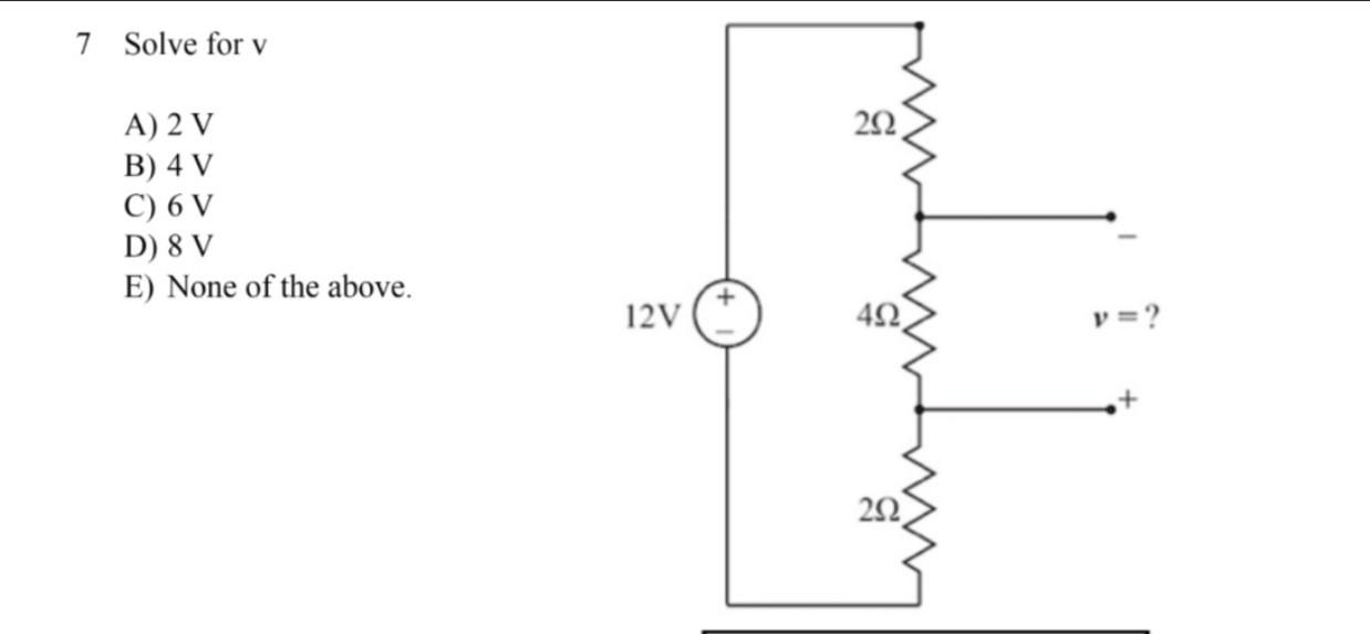 Solved Solve For V A V B V C V D V E None Of Chegg