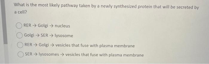 Solved What Is The Most Likely Pathway Taken By A Newly Chegg