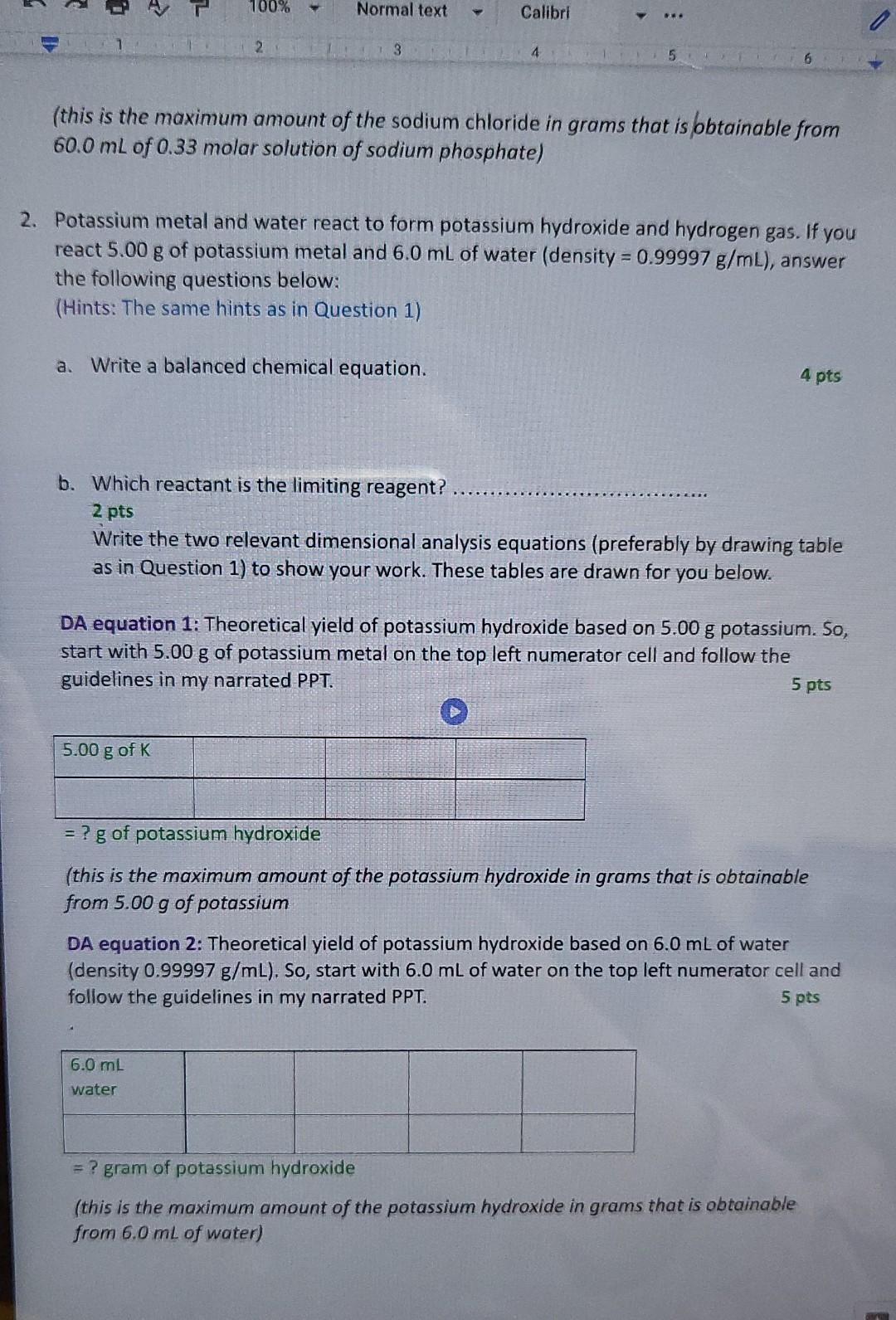 Solved POST LAB QUESTIONS 1 You React 1 33 G Of Iron III Chegg