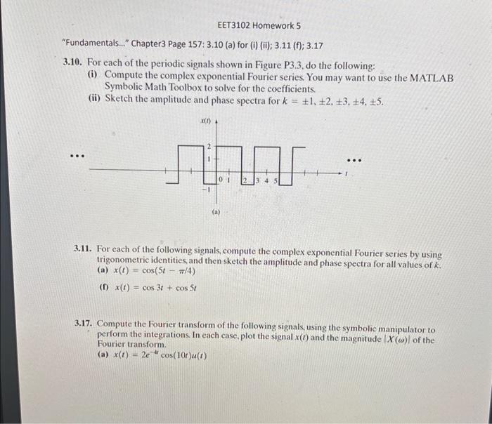 Solved For Each Of The Periodic Signals Shown In Chegg