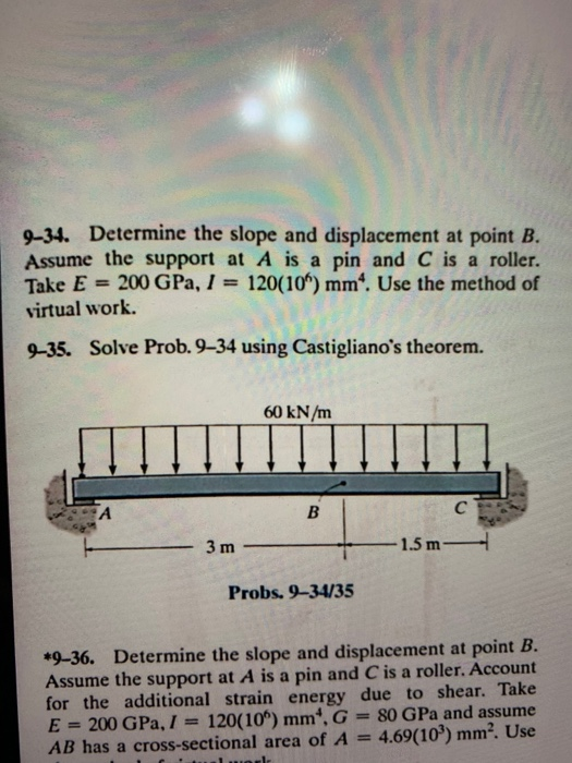 Solved Determine The Slope And Displacement At Point Chegg