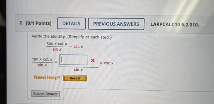 Points Details Larpcalc Verify Chegg