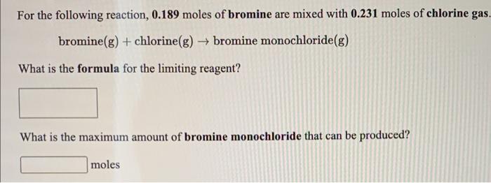 Solved For The Following Reaction Moles Of Iron Are Chegg