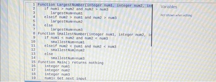 Solved Write A Program Whose Inputs Are Three Integers And Chegg