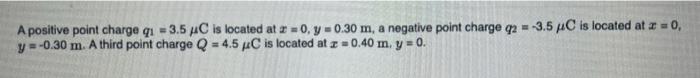 Solved A Positive Point Charge Q C Is Located At Chegg