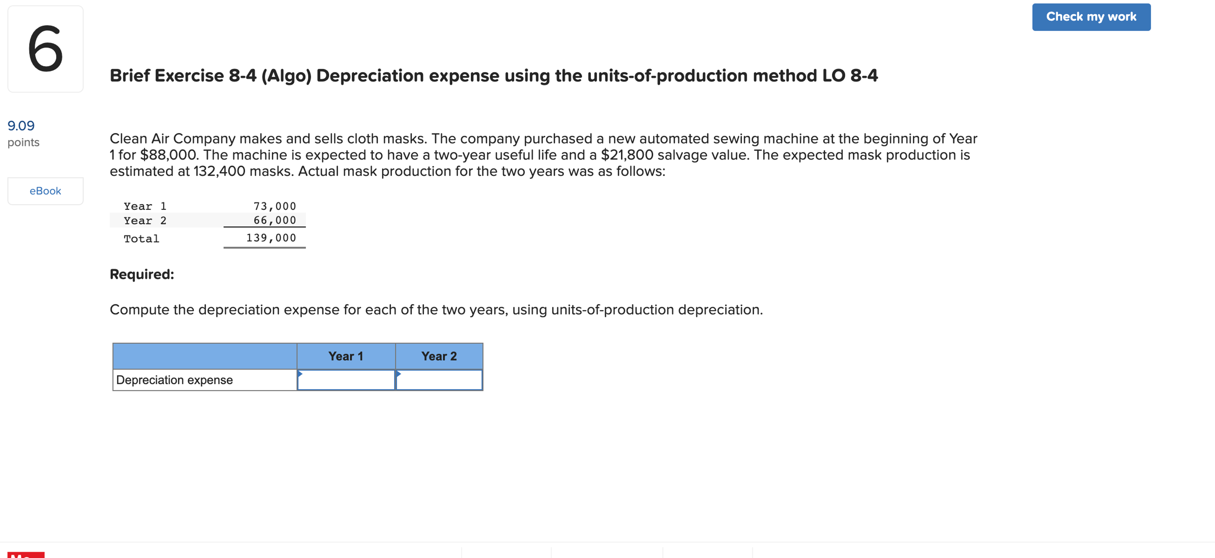 Solved Brief Exercise Algo Depreciation Expense Using Chegg