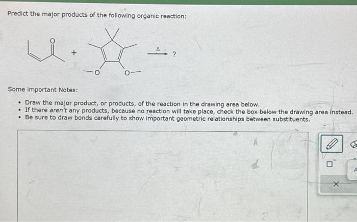 Solved Predict The Major Products Of The Following Organic Chegg