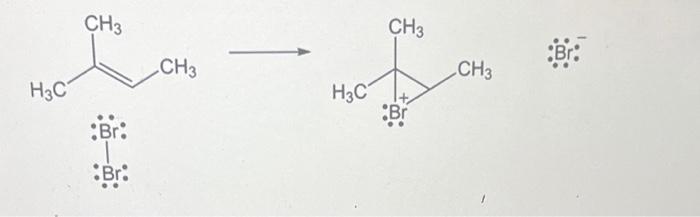 Solved Electrophilic Addition Of Bromine Br To Alkenes Chegg