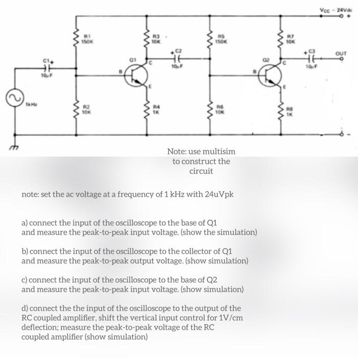 Solved Vee 24V O 150K R3 10K RS 150K R TOK OUT 4 HE 10F 1 Chegg