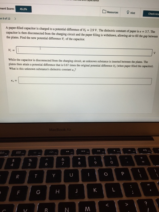 Solved Ment Score 45 2 Resources Hint Check Ans On 9 Of 12 Chegg