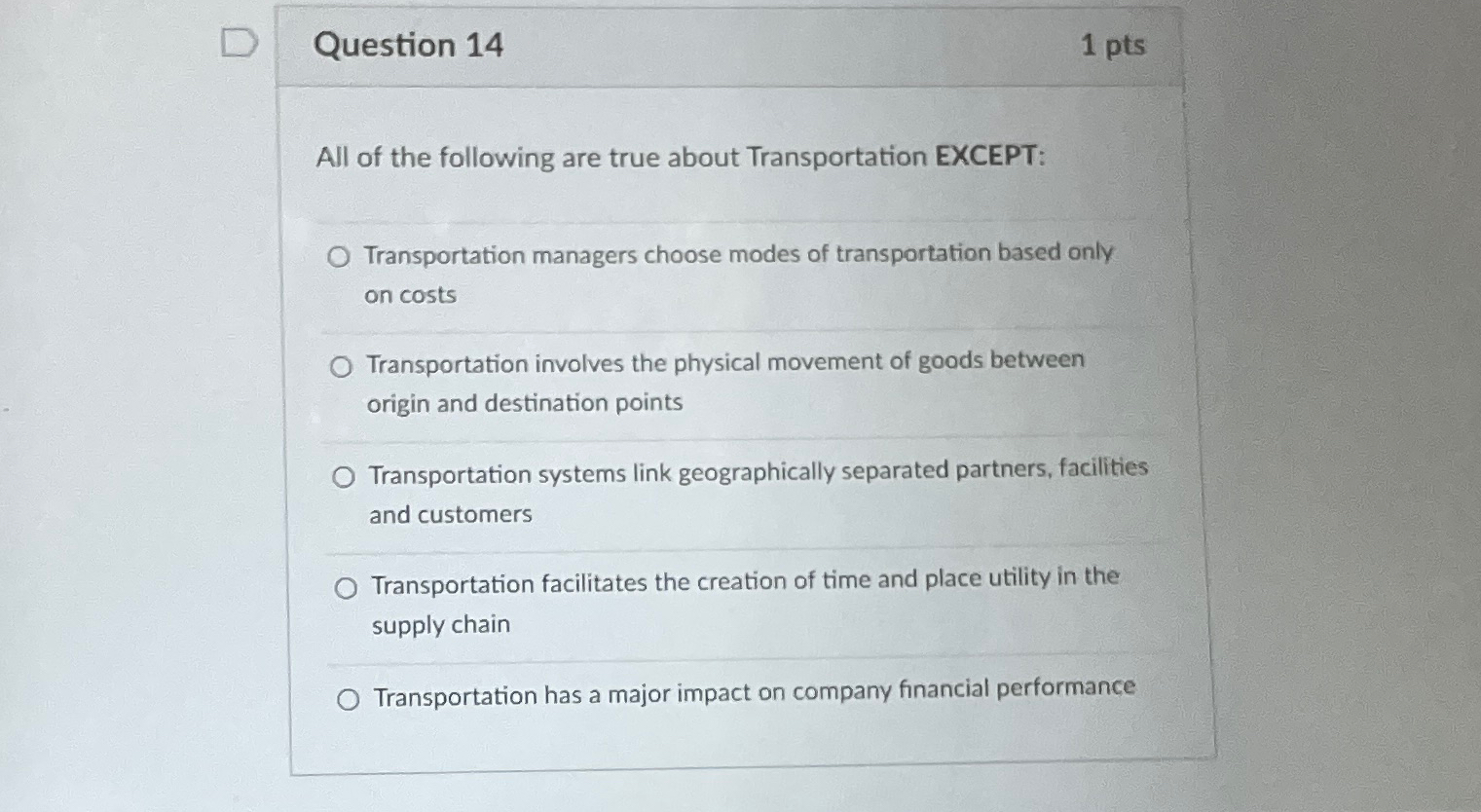 Solved Question 141 PtsAll Of The Following Are True About Chegg