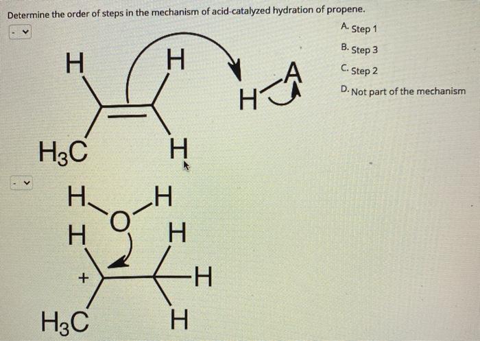 Solved Determine The Order Of Steps In The Mechanism Of Chegg