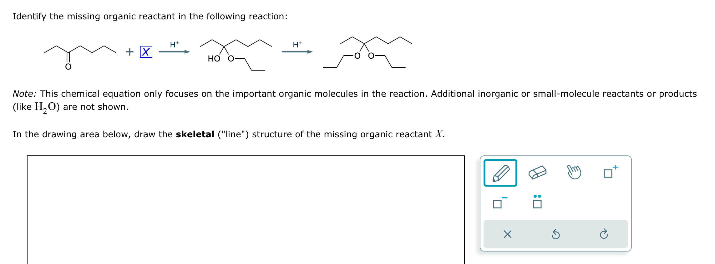 Solved Identify The Missing Organic Reactant In The Chegg