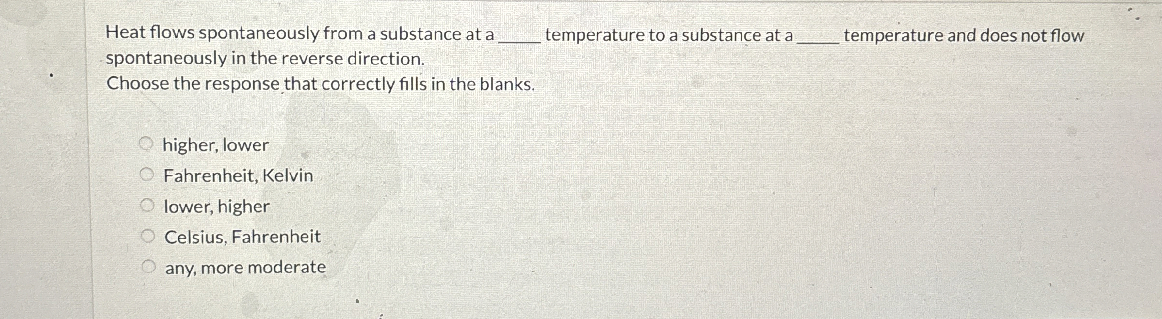 Solved Heat Flows Spontaneously From A Substance At A Q Chegg