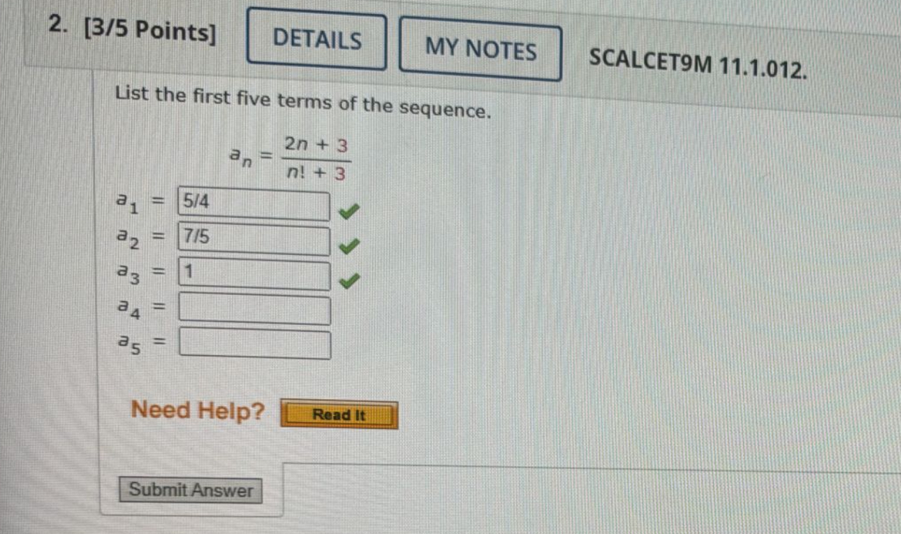 Solved Points Scalcet M List The First Five Chegg