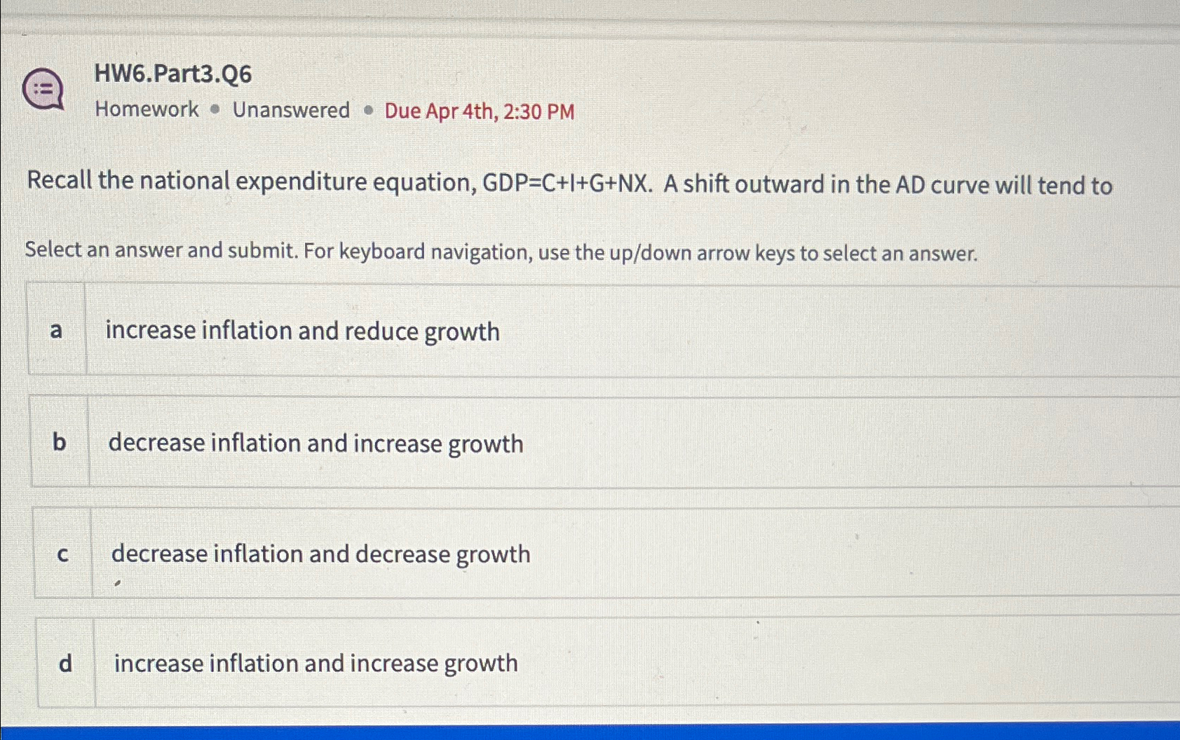 Solved Hw Part Q Homework Unanswered Cdot Due Apr Chegg