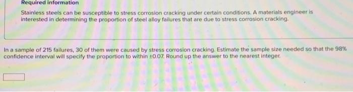 Solved Required Information Stainless Steels Can Be Chegg