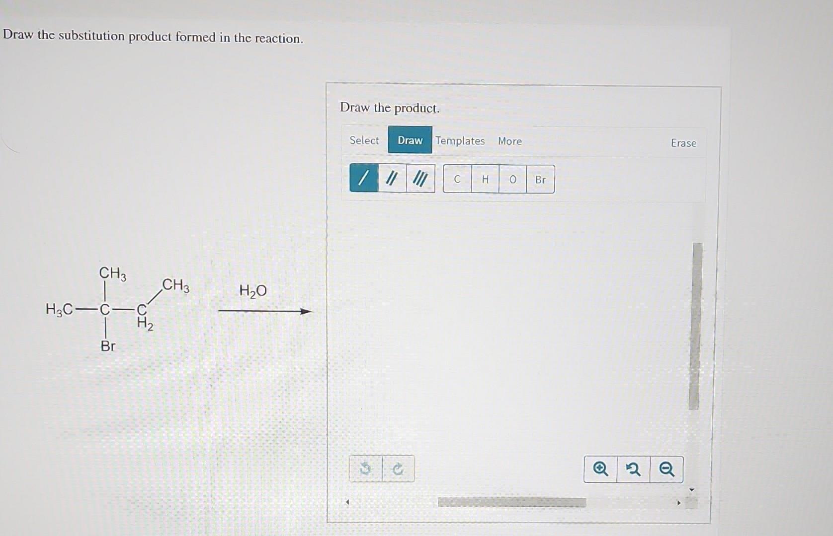 Solved Draw The Substitution Product Formed In The Reaction Chegg