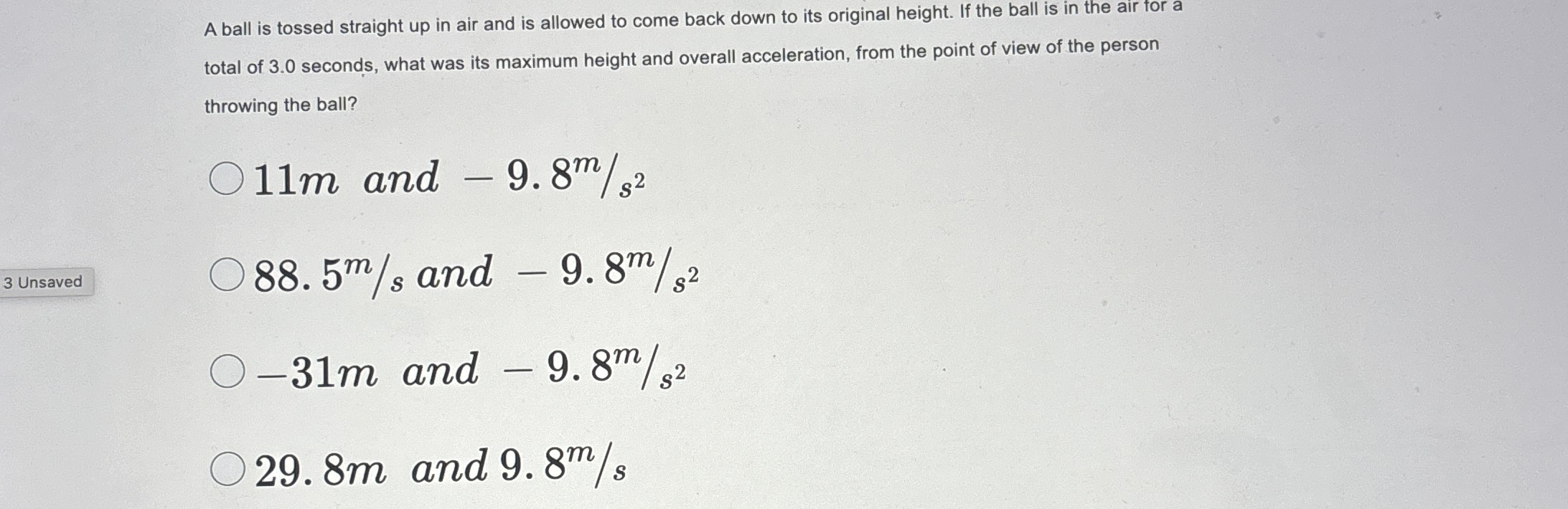 Solved A Ball Is Tossed Straight Up In Air And Is Allowed To Chegg