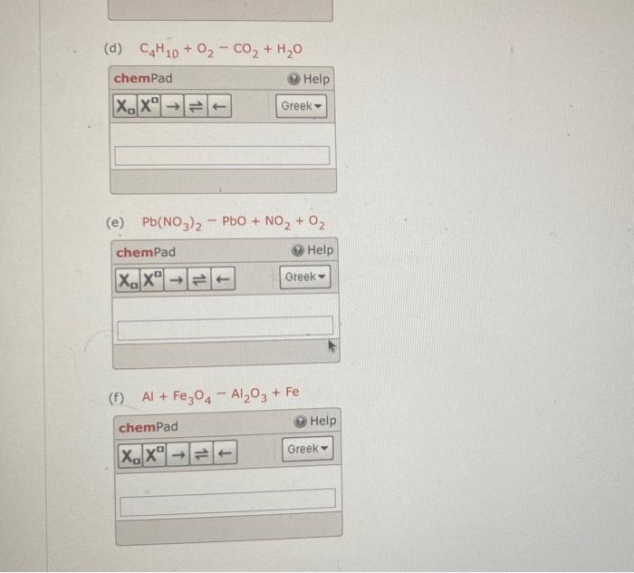 Solved Balance These Chemical Equations Use The Lowest Chegg