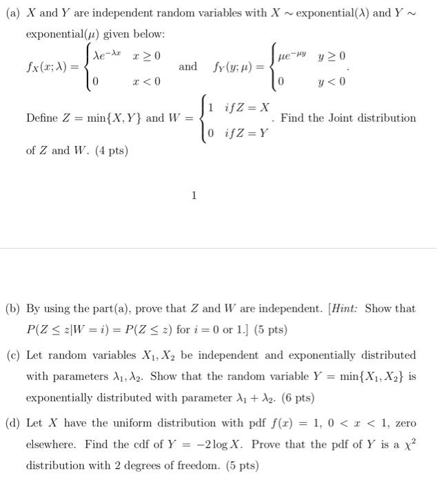 Solved A X And Y Are Independent Random Variables With X Chegg