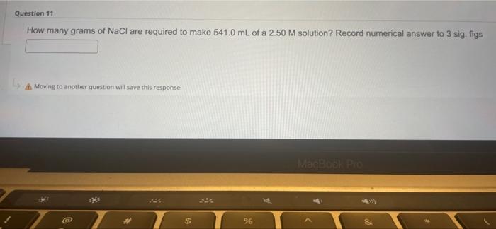 Solved How Many Grams Of Nacl Are Required To Make Ml Chegg