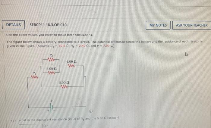 Solved Details Sercp Op My Notes Ask Your Chegg