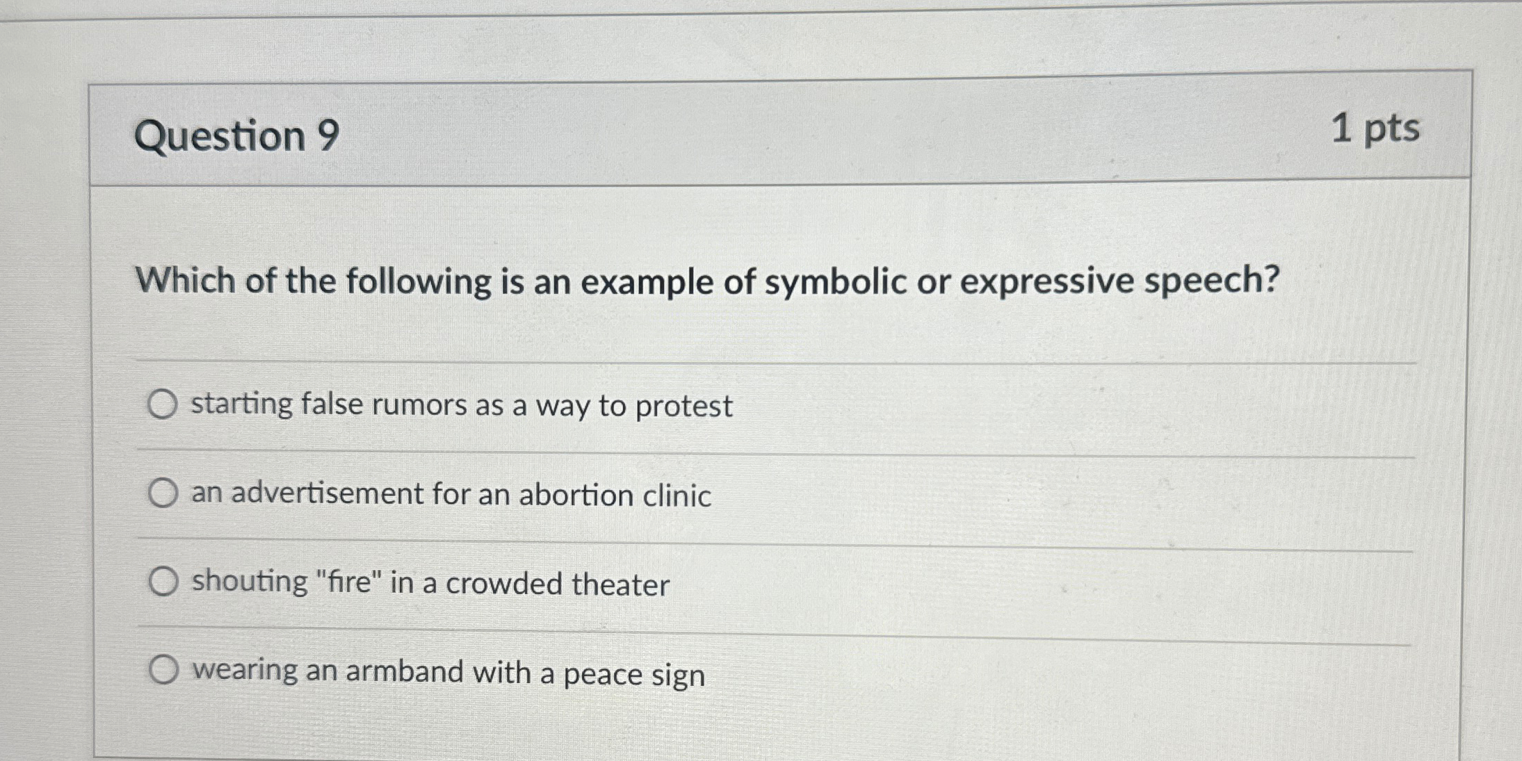 Solved Question Ptswhich Of The Following Is An Example Chegg