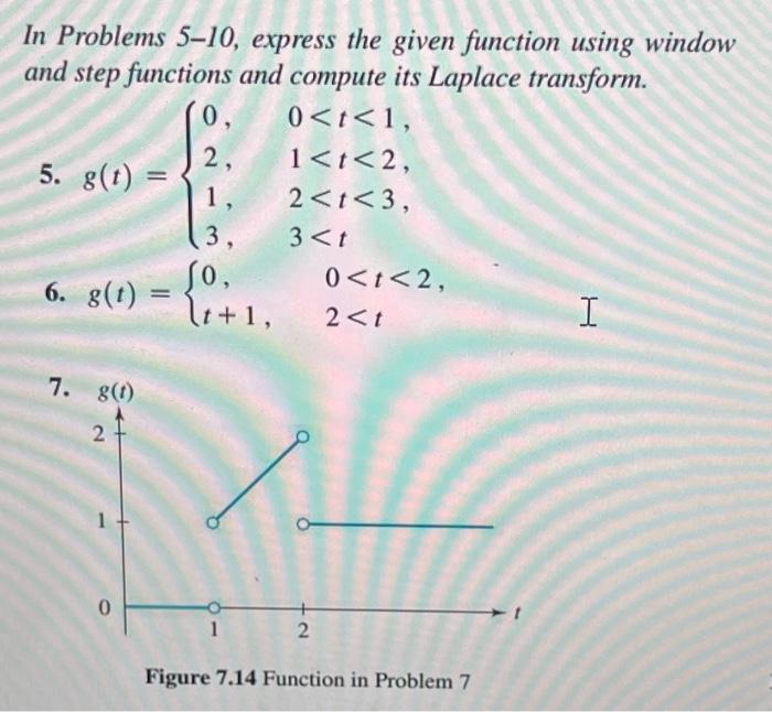 Solved 0 In Problems 5 10 Express The Given Function Chegg