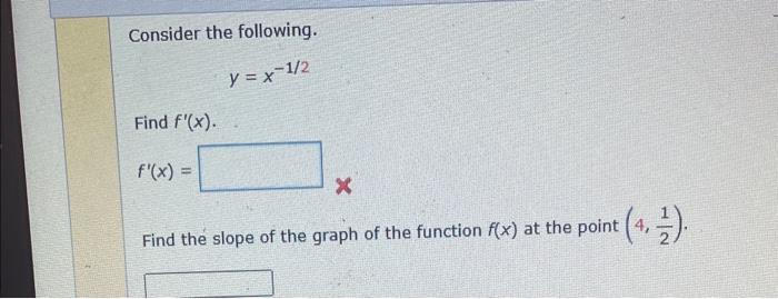 Solved Consider The Following Y X Find F X F X Chegg