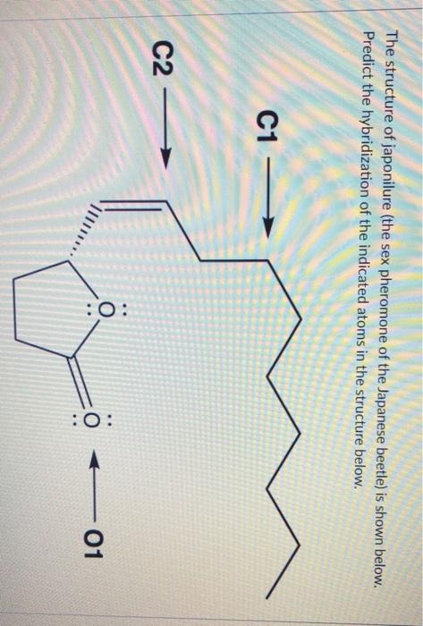 Solved The Structure Of Japonilure The Sex Pheromone Of The Chegg