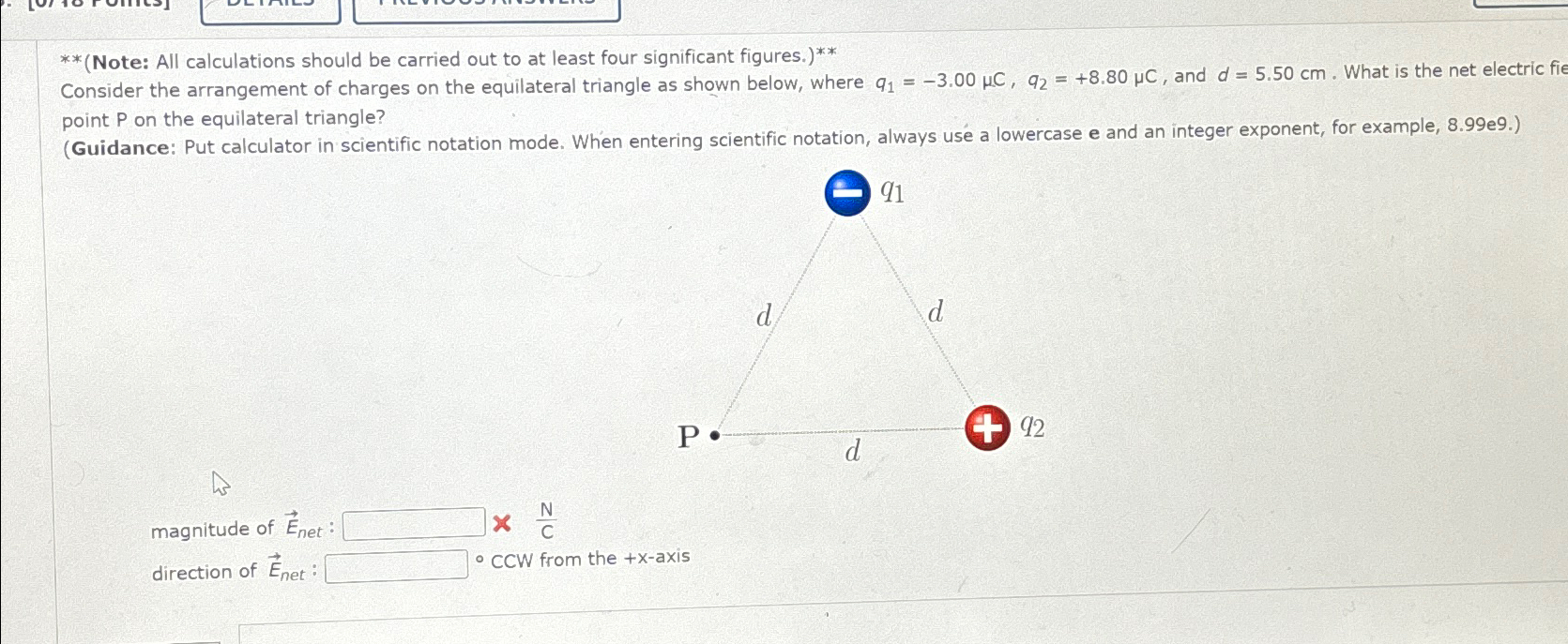 Solved Consider The Arrangement Of Charges On The Chegg