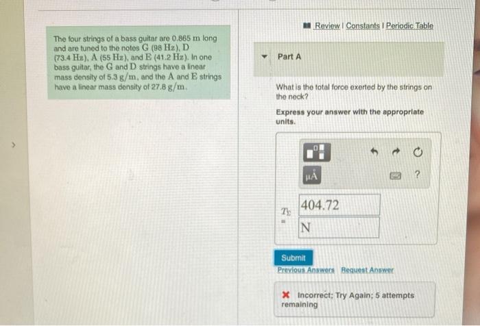 Solved M Review Constants 1 Periodic Table Part A The Four Chegg