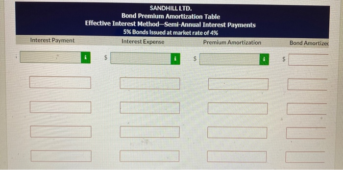 Solved On January Sandhill Ltd Issued Bonds With A Chegg