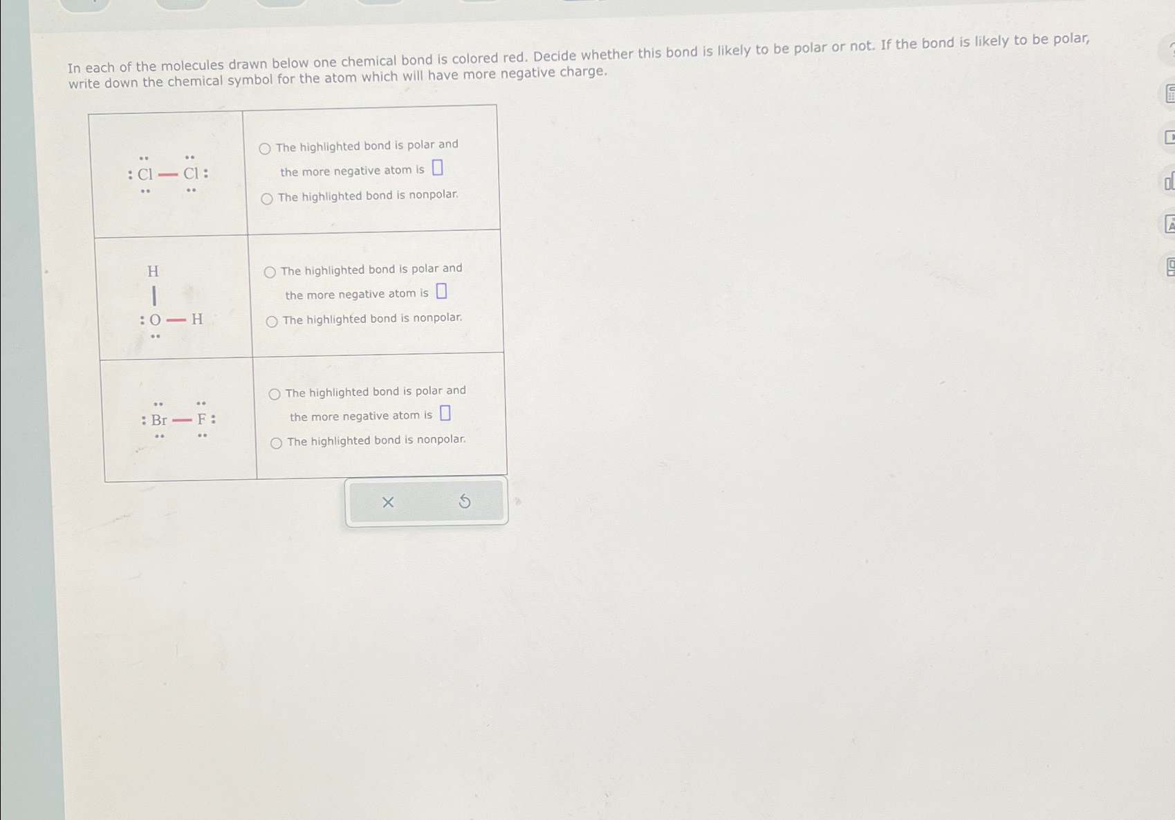 Solved In Each Of The Molecules Drawn Below One Chemical Chegg