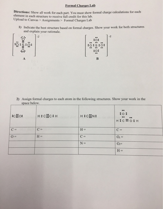 Formal Charge Calculation Practice