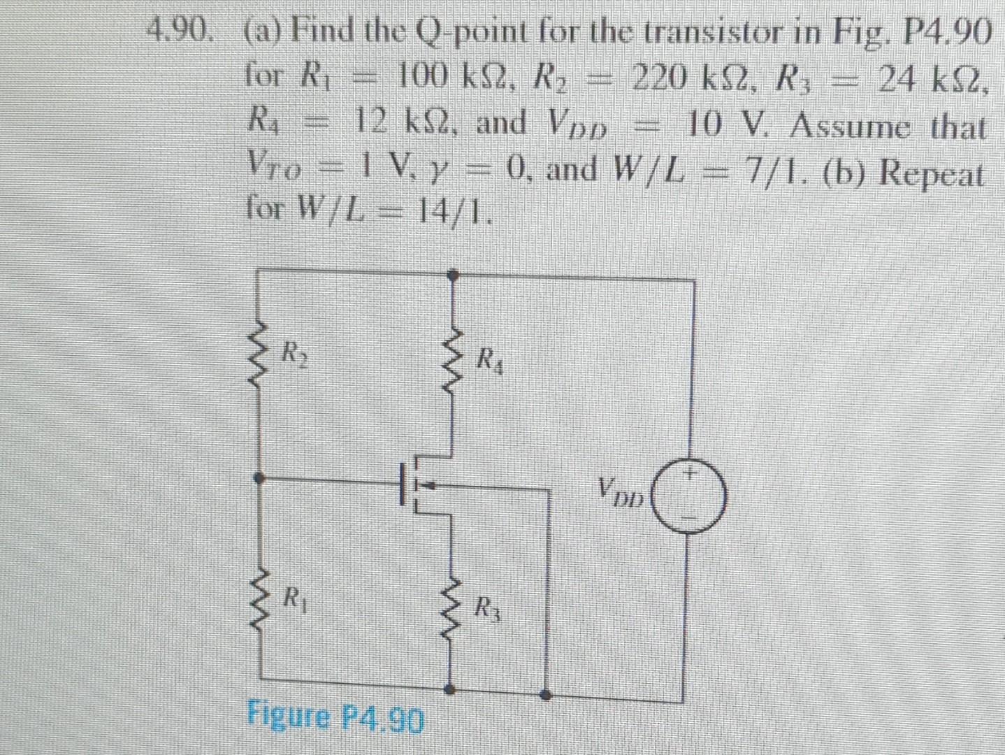 Solved Repeat Prob With Vdd V A Find The Chegg