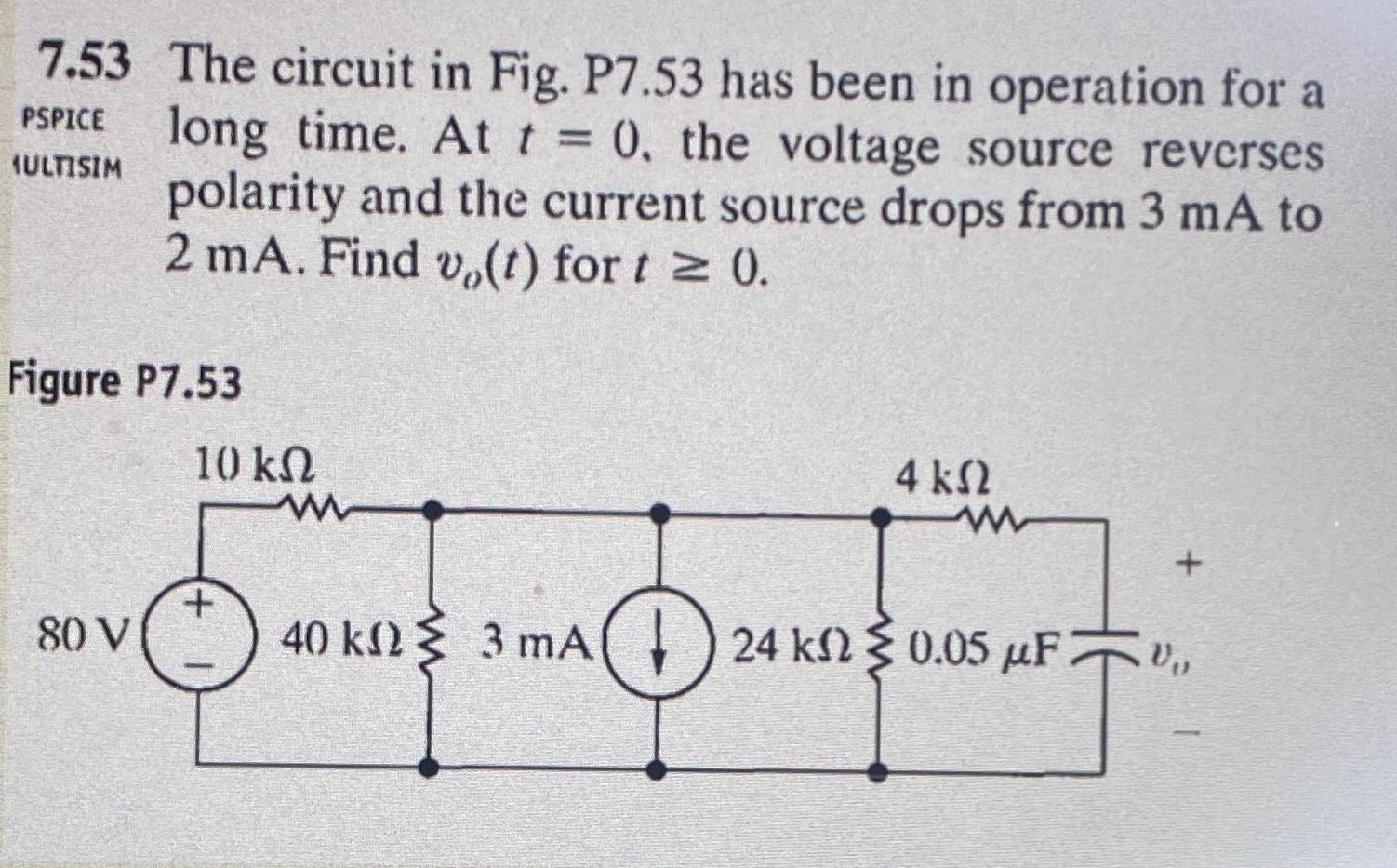 Solved The Circuit In Fig P Has Been In Chegg