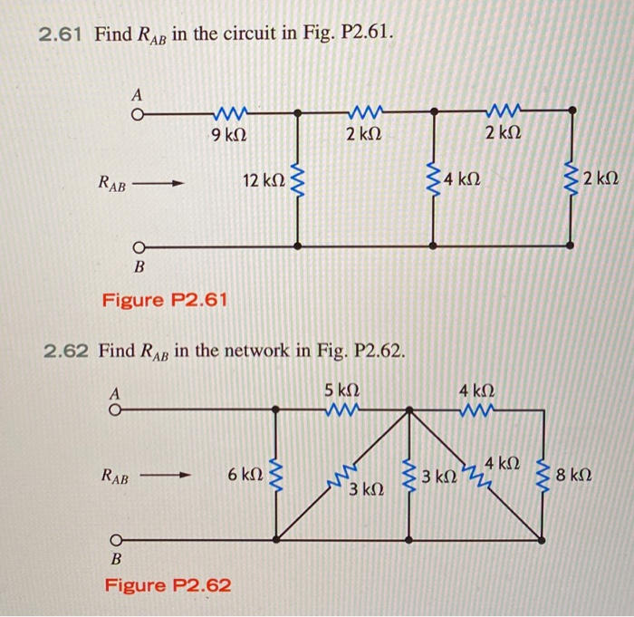 Solved 2 61 Find RAR in the circuit in Fig P2 61 ΕΛΛΑ 9 Chegg