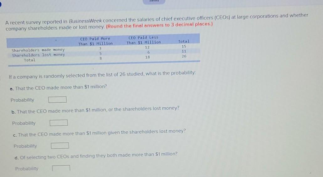 Solved V A Recent Survey Reported In Businessweek Chegg