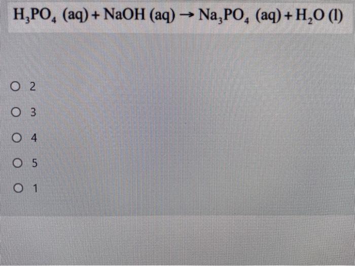 Solved When The Following Reaction Is Balanced The Chegg