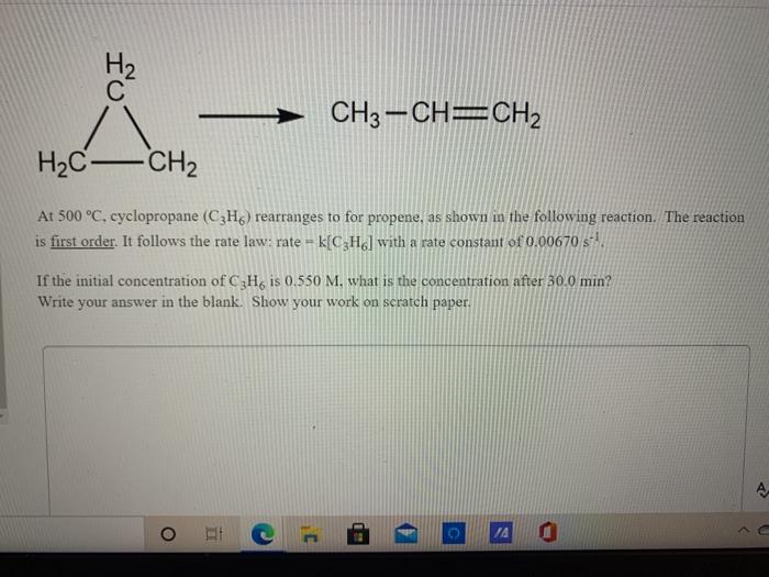 Solved H Ch Ch Ch H C Ch At C Cyclopropane C H Chegg