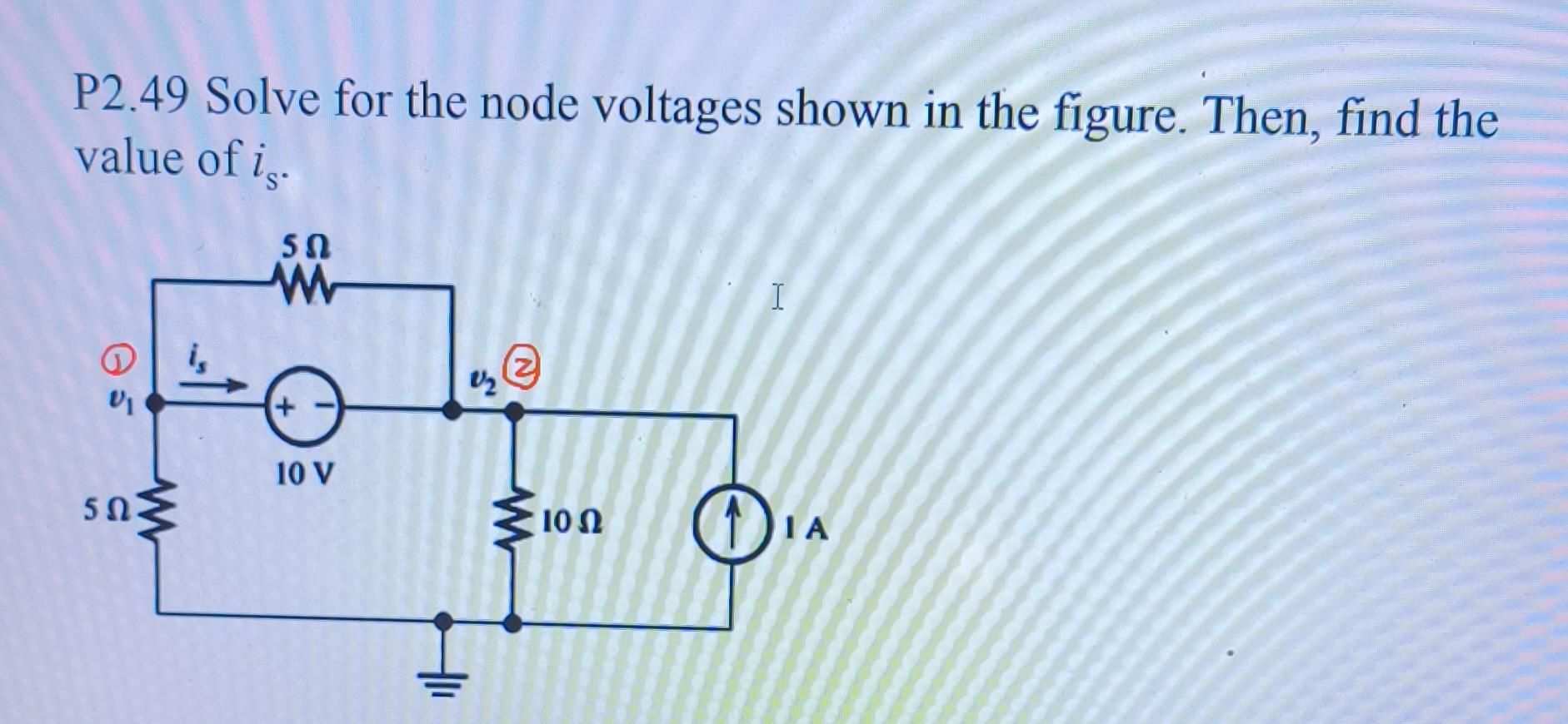 Solved P Solve For The Node Voltages Shown In The Chegg