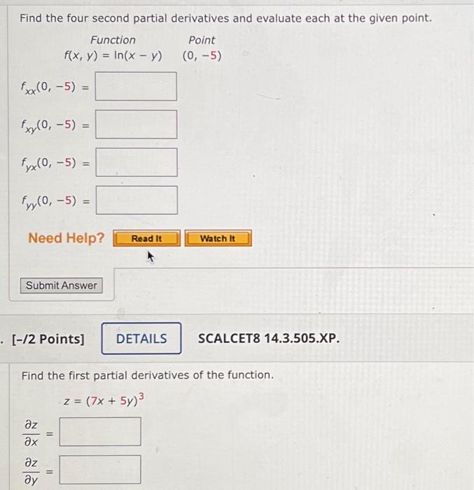 Solved Find The Four Second Partial Derivatives And Evaluate Chegg