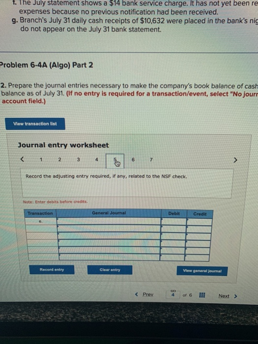 Solved Required Information Problem A Algo Preparing A Chegg