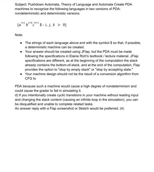 Solved Subject Pushdown Automata Theory Of Language And Chegg